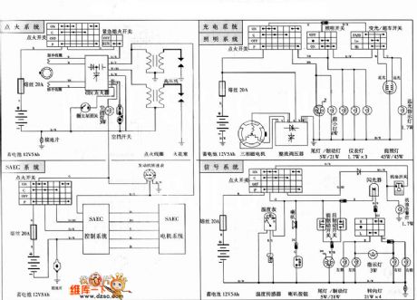 Suzuki RGV250W motorcycle decomposition circuit