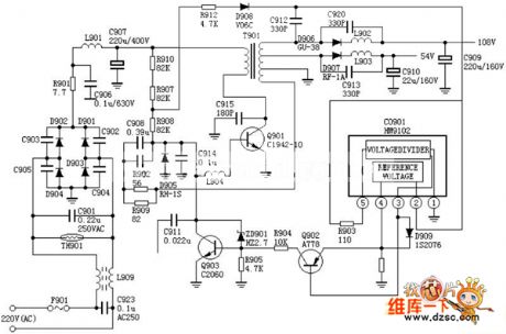 Hitachi Circuit of NP8C Switching Power