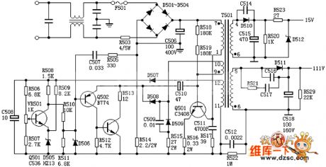 SANYO 80P Switching Power Supply Circuit