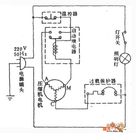 Shasong BC-140 fridge circuit diagram