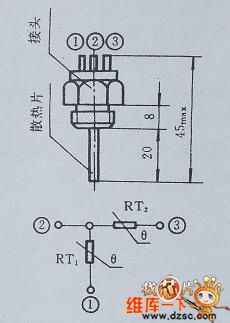 Beside-heating PTC water-cutoff component selection circuit