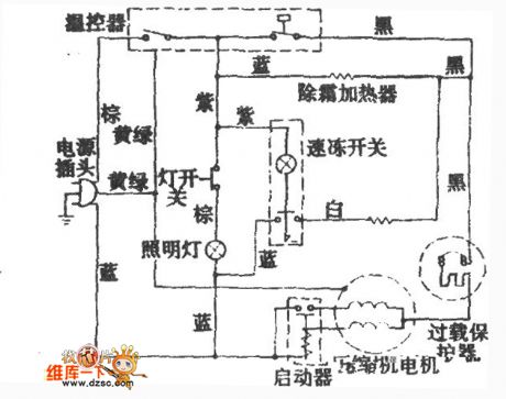 Snowflake BCD-251 fridge circuit diagram