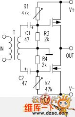 Promote the FET with the transformer circuit