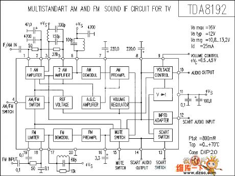 TDA8192 Power Amplifier Circuit