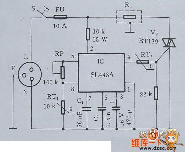 Electric water heater thermostat control circuit