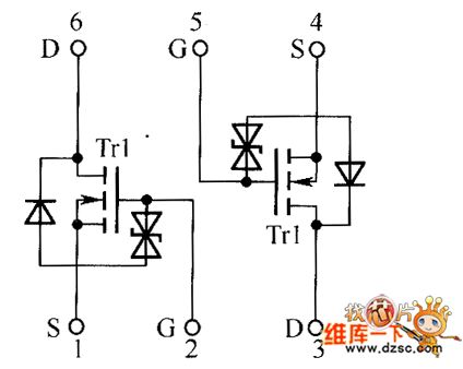 FET US6K1、US6K2 internal circuit diagram