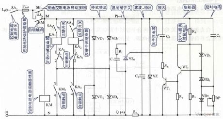 Both-way thyristor motor control circuit diagram 2