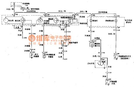 Beijing Cherokee light off-road vehicles instrument panel wiring circuit diagram
