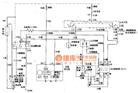 Beijing Cherokee light off-road vehicles activated kindling charging cable circuit diagram
