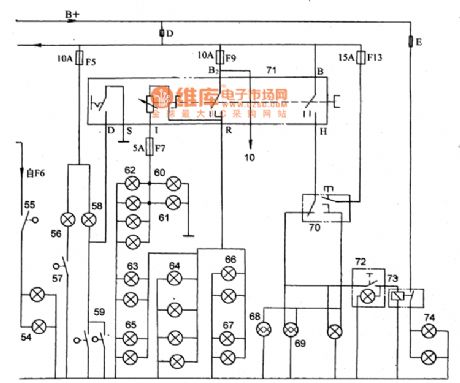 Beijing Cherokee BJ2021 light off-road vehicles lighting signal headlamp circuit diagram