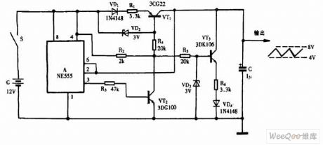 Using NE555 Skillfully as Linear Triangle Generator Circuit