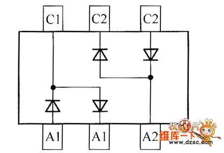 crystal diode BAW567DW internal circuit diagram
