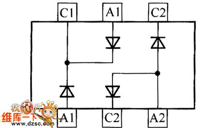 crystal diode BAV7560DW internal circuit diagram