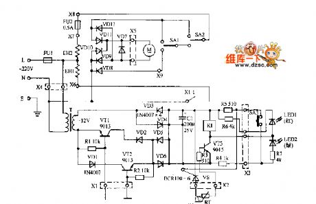 SHEA-3200 electric pot circuit diagram