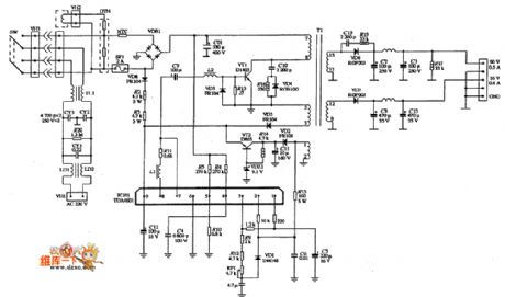 SUNLIHT SM-546 power supply circuit diagram