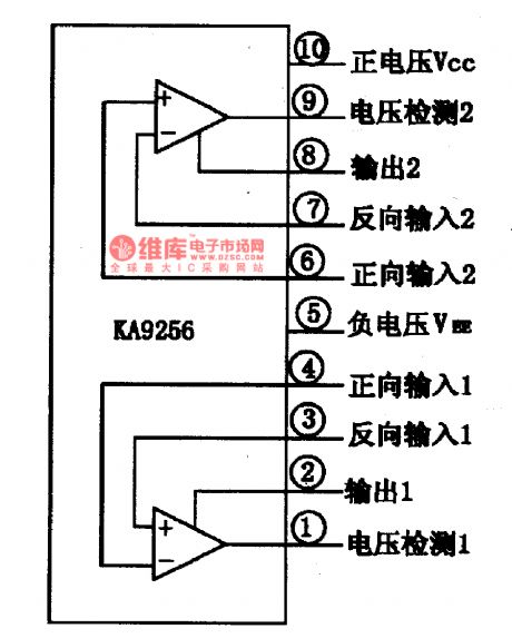 KA9256-two-way power drive integrated circuit diagram