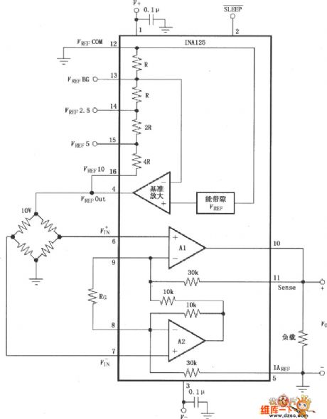 The basic connection circuit of INAL25 signal and power supply