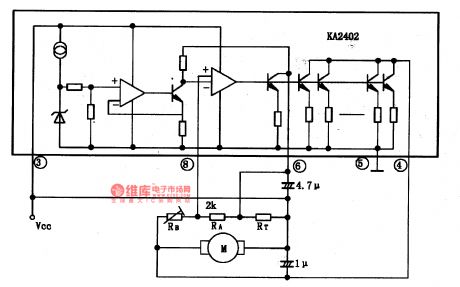 KA2402-motor speed-stable integrated circuit diagram