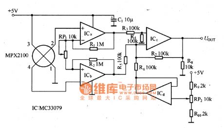 pressure sensor application circuit