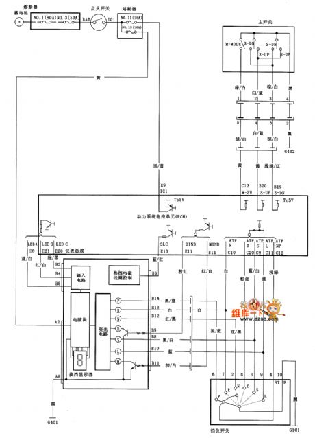 Guangzhou FIT transmission(A/T) circuit diagram