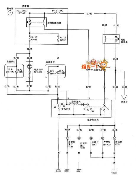 Guangzhou FIT embarkation lamp circuit diagram