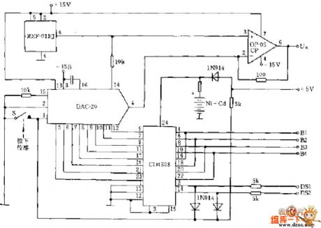 Digital voltage meter measurement circuit