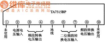 TA7315BP frequency conversion switch integrated circuit diagram