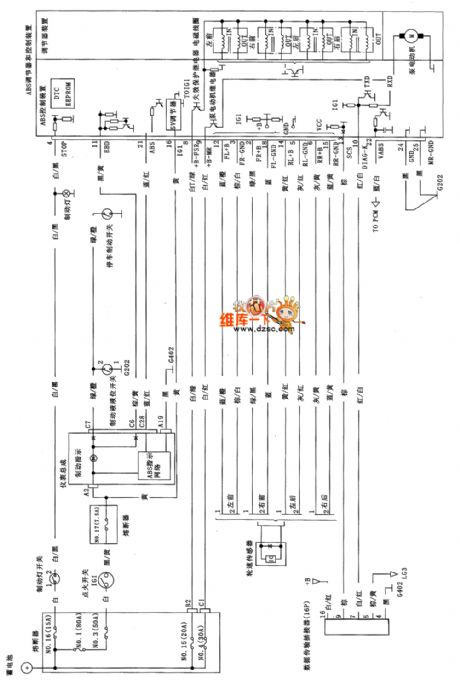 Guangzhou FIT ABS control system circuit diagram