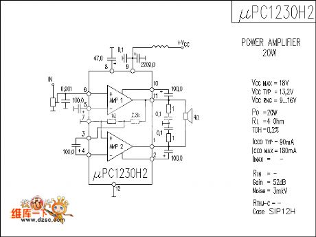 uPC1230H2 Amplifier Circuit