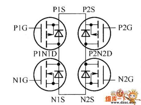 AP9930M、AP9932GM、AP9934GM Internal Circuit