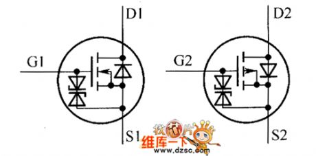 AP4525GEM Internal Circuit