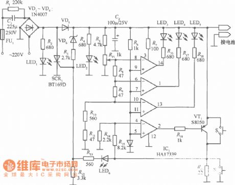 Travel Charger(Ericsson 788) Circuit