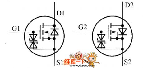 AP4511GED、AP4519GED Internal Circuit
