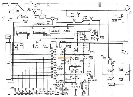 PIC16C57-RC / P communication single-chip microcomputer integrated circuit diagram