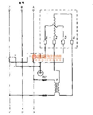 Single-phase meter as the power meter wiring circuit of three-phase electrical appliance