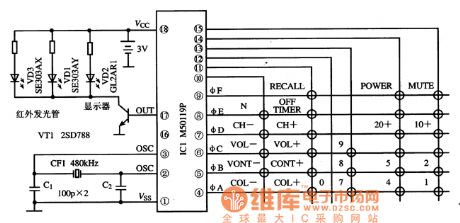 Typical Application on M50119P Integrated Circuit