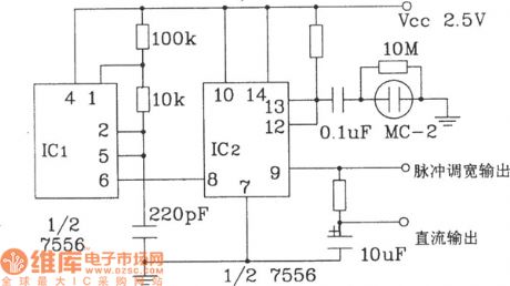 MC-2 capacitive humidity sensor application circuit