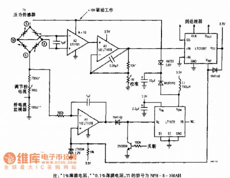 Atmospheric Manometer Signal Regulating Circuit