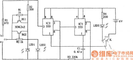 555 transistor quality discriminator circuit diagram