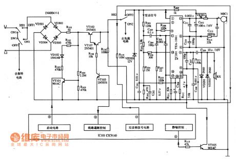 TEA1061 calling integrated circuit diagram