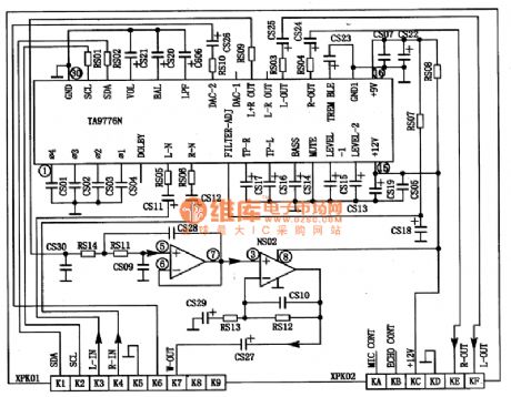 TA8776N surround sound analog integrated circuit