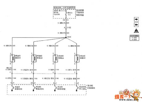 2.0L(L34)motor injector circuit diagram
