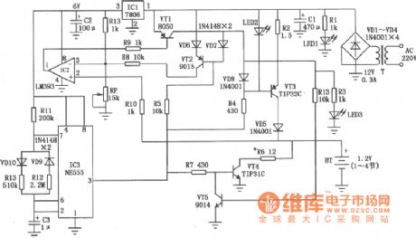 Nicel Cadmium Battery Charger(LM393) Circuit