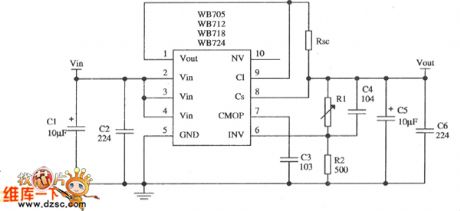 Current Limiting Protection Application Cirrcuit Composed of WB705