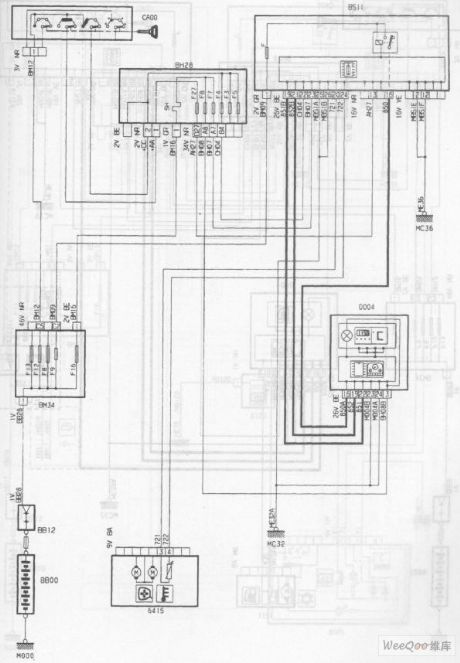 The Digital Clock/Outside Temperature Circuit of the DPCA-Picasso 2.0 Car