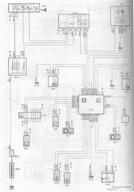 The Airbag/Pre-tightening Seat Belt Circuit of the DPCA Picasso 2.0 Car
