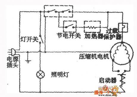 zhongyi BCD-215 fridge circuit diagram