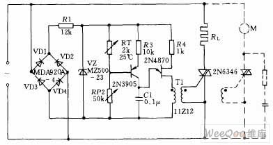 Bi-directional Thyristor-composed AC Voltage Regulation Circuit