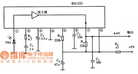 BX1323 remote control signal receiving integrated circuit diagram