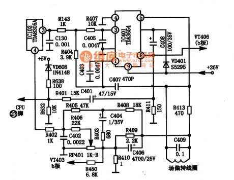 The Circuit Diagram of TDA2822 and its main electrical parameters